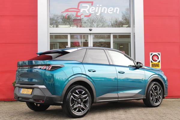 Peugeot 3008 1.2 Hybrid 145PK ALLURE | 360° CAMERA | KEYLESS ENTRY/START | STUUR VERWARMING | ALARM | DODEHOEK DETECTIE | 19" LICHTMETALEN VELGEN | NAVIGATIE | DRAADLOZE APPLE CARPLAY/ANDROID AUTO | ADAPTIVE CRUISE CONTROL | CLIAMTE CONTROL | PARKEERSENSOREN VOOR EN ACHTER |