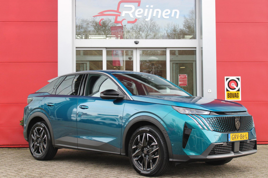 Peugeot 3008 1.2 Hybrid 145PK ALLURE | 360° CAMERA | KEYLESS ENTRY/START | STUUR VERWARMING | ALARM | DODEHOEK DETECTIE | 19" LICHTMETALEN VELGEN | NAVIGATIE | DRAADLOZE APPLE CARPLAY/ANDROID AUTO | ADAPTIVE CRUISE CONTROL | CLIAMTE CONTROL | PARKEERSENSOREN VOOR EN ACHTER |