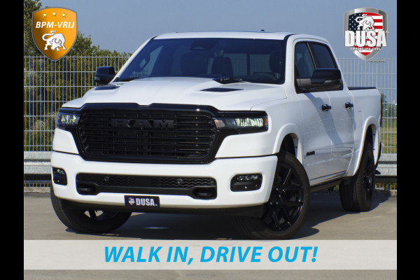 Dodge Ram 1500 | Laramie | Premium Night | 3.0L I6 Hurricane | Crew Cab | 4X4 | BPM VRIJ | Niveau regeling | Passenger Display | Getoonde accessoires zijn verkrijgbaar tegen meerprijs