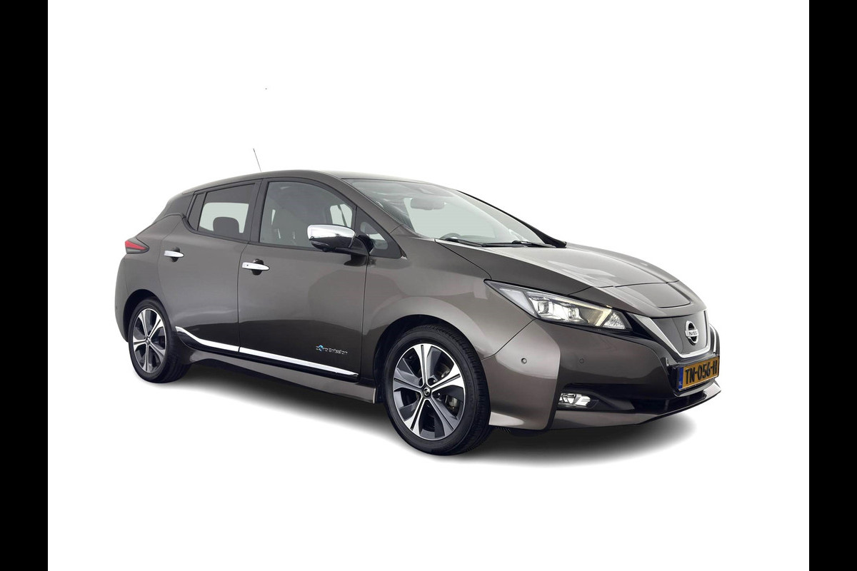 Nissan Leaf Tekna 40 kWh { SOH-92% } (INCL-BTW ) *LUXURY-LEATHER | FULL-LED | KEYLESS | NAVI-FULLMAP | BLIND-SPOT | DAB+ | HEATED-COMFORTSEATS | DIGI-COCKPIT | PRIVACY-GLASS | TOPVIEW-CAMERA | 17"ALU*