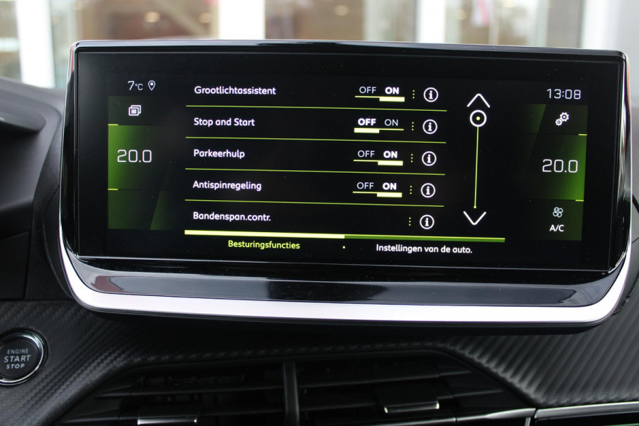 Peugeot 208 1.2 100PK GT | NAVIGATIE | KEYLESS ENTRY/START | APPLE CARPLAY/ANDROID AUTO | LICHTMETALEN VELGEN 17" | 3-D INSTRUMENTENPANEEL | DAB+ RADIO | DODEHOEK DETECTIE | CRUISE CONTROL | LANE ASSIST | CLIMATE CONTROL | ZWART DAK |