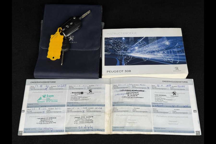 Peugeot 308 1.2 PureTech Blue Lease Executive 2e Eigenaar,Pano,Navi,110pk,Dealer Onderhouden,Clima,Cruise,Pdc V+A,Distributie vv 11-2024,N.A.P,Lm velgen,Apk tot 04-2026