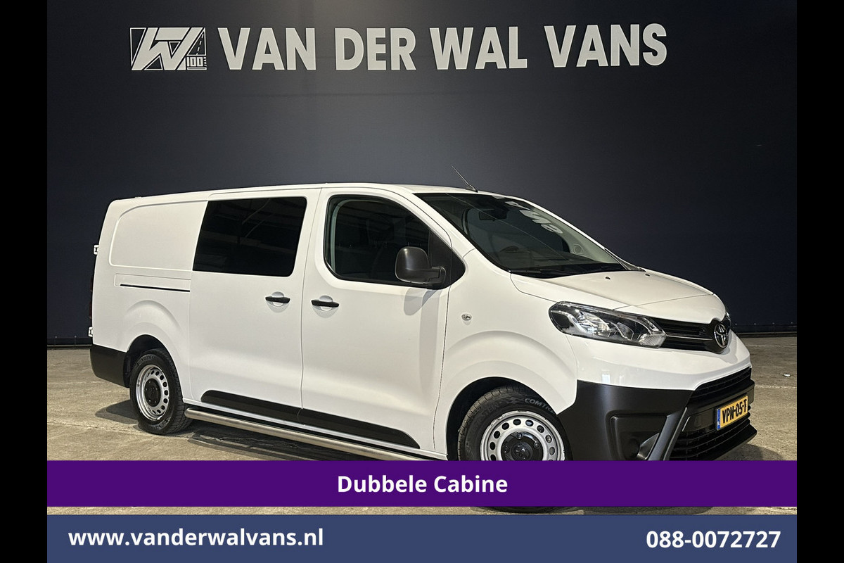 Toyota ProAce 2.0 D-4D 145pk L3H1 Dubbele Cabine Euro6 Airco | 6-zits | Navigatie | Apple Carplay Cruisecontol, Android Auto, 2500kg Trekhaak, Sidebars, Parkeersensoren, Bijrijdersbank