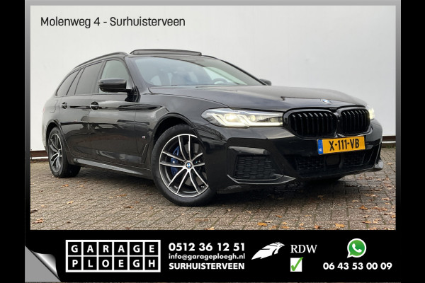 BMW 5 Serie Touring 530e xDrive M-sport HUD Laser Memory 4wielsturing Pano Business Edition Plus