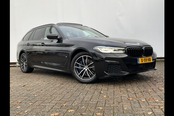 BMW 5 Serie Touring 530e xDrive M-sport HUD Laser Memory 4wielsturing Pano Business Edition Plus
