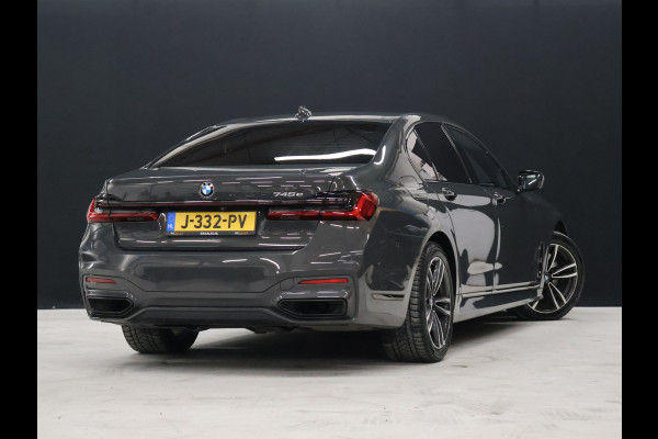 BMW 7 Serie 745e High Executive M Sport [SCHUIFKANTELDAK, HARMAN/KARDON, APPLE CARPLAY, ANDROID, ELEKTRISCH VERSTELBARE STOELEN V+A, STOELMASSAGE V+A, LUCHTVERING, 360 CAMERA, HEAD-UP, STUURVERWARMING, STOELVERWARMING, NIEUWSTAAT]