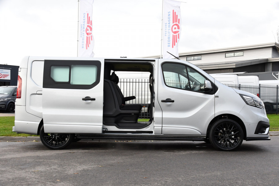 Renault Trafic 2.0 170 T29 L2H1 Extra DC Limited Edition Facelift! 3 x Leverbaar, Virtual, Cruise, Carplay, Stoelverwarming, Clima, Automaat, LED, 170PK, 2 x Schuifdeur, Uniek!