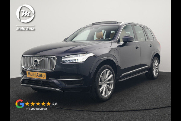 Volvo XC90 T8 Twin Engine AWD Inscription 7 Persoons Plug In Hybrid 394pk Dealer O.H. PHEV | Panodak | Adaptive Cruise | 360 Camera | Harman & Kardon | Lederen Sportstoelen Memory & Verwarmd | Apple Carplay | Virtual | Keyless | Blis | Navigatie | DAB |