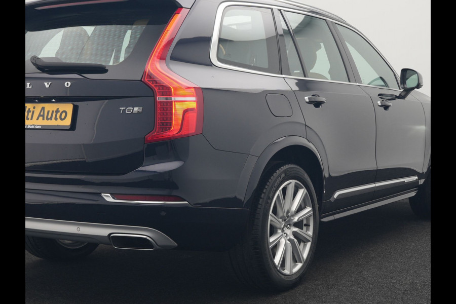 Volvo XC90 T8 Twin Engine AWD Inscription 7 Persoons Plug In Hybrid 394pk Dealer O.H. PHEV | Panodak | Adaptive Cruise | 360 Camera | Harman & Kardon | Lederen Sportstoelen Memory & Verwarmd | Apple Carplay | Virtual | Keyless | Blis | Navigatie | DAB |