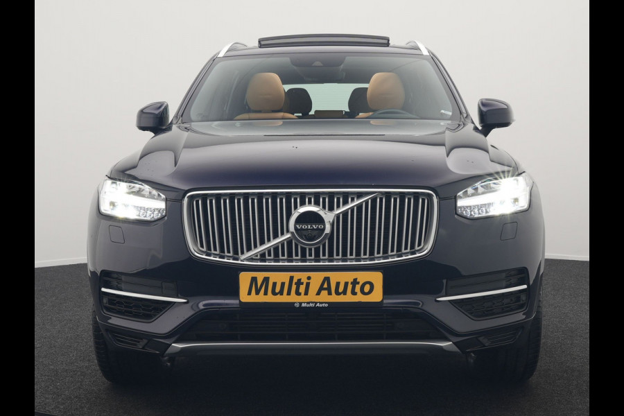 Volvo XC90 T8 Twin Engine AWD Inscription 7 Persoons Plug In Hybrid 394pk Dealer O.H. PHEV | Panodak | Adaptive Cruise | 360 Camera | Harman & Kardon | Lederen Sportstoelen Memory & Verwarmd | Apple Carplay | Virtual | Keyless | Blis | Navigatie | DAB |