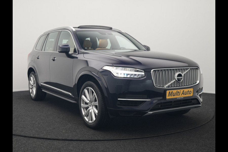 Volvo XC90 T8 Twin Engine AWD Inscription 7 Persoons Plug In Hybrid 394pk Dealer O.H. PHEV | Panodak | Adaptive Cruise | 360 Camera | Harman & Kardon | Lederen Sportstoelen Memory & Verwarmd | Apple Carplay | Virtual | Keyless | Blis | Navigatie | DAB |