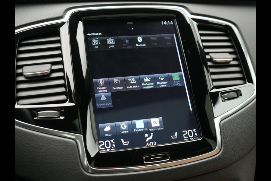 Volvo XC90 T8 Twin Engine AWD Inscription 7 Persoons Plug In Hybrid 394pk Dealer O.H. PHEV | Panodak | Adaptive Cruise | 360 Camera | Harman & Kardon | Lederen Sportstoelen Memory & Verwarmd | Apple Carplay | Virtual | Keyless | Blis | Navigatie | DAB |