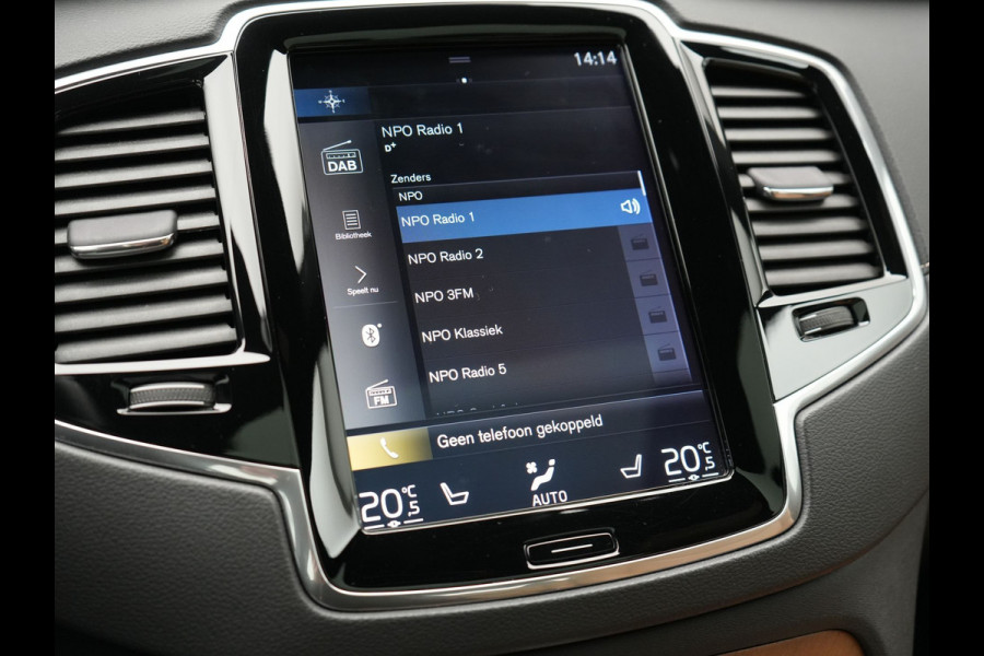Volvo XC90 T8 Twin Engine AWD Inscription 7 Persoons Plug In Hybrid 394pk Dealer O.H. PHEV | Panodak | Adaptive Cruise | 360 Camera | Harman & Kardon | Lederen Sportstoelen Memory & Verwarmd | Apple Carplay | Virtual | Keyless | Blis | Navigatie | DAB |