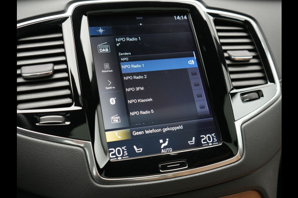 Volvo XC90 T8 Twin Engine AWD Inscription 7 Persoons Plug In Hybrid 394pk Dealer O.H. PHEV | Panodak | Adaptive Cruise | 360 Camera | Harman & Kardon | Lederen Sportstoelen Memory & Verwarmd | Apple Carplay | Virtual | Keyless | Blis | Navigatie | DAB |