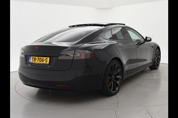 Tesla Model S 100D PERFORMANCE P100D 612 PK + 21 INCH | AUTOPILOT | CARBON | SCHUIFDAK| LUCHTVERING