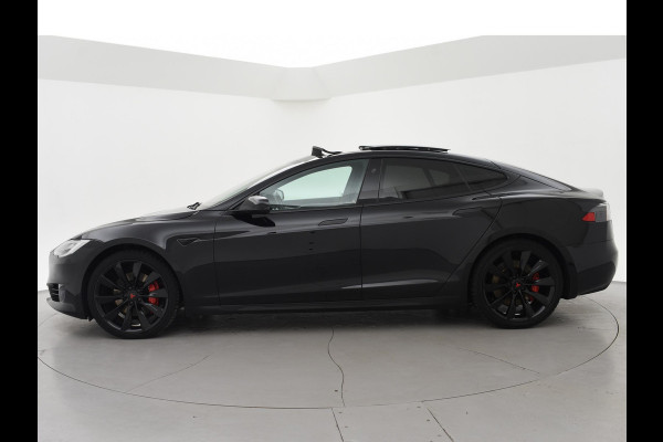 Tesla Model S 100D PERFORMANCE P100D 612 PK + 21 INCH | AUTOPILOT | CARBON | SCHUIFDAK| LUCHTVERING