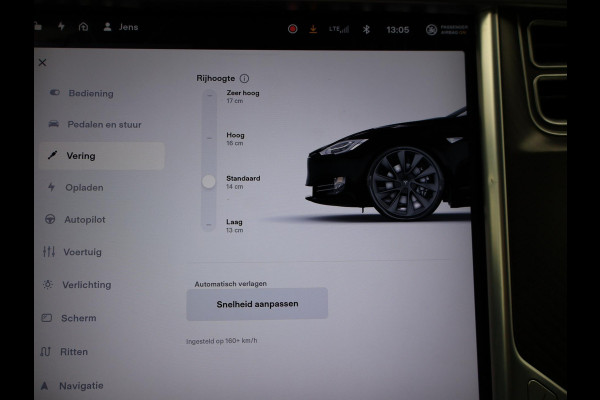 Tesla Model S 100D PERFORMANCE P100D 612 PK + 21 INCH | AUTOPILOT | CARBON | SCHUIFDAK| LUCHTVERING