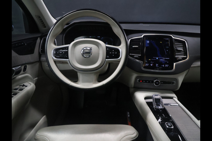 Volvo XC90 2.0 T8 Recharge AWD Inscription Exclusive [7-ZITS, LUCHTVERING FOUR-C, SCHUIFKANTELDAK, TREKHAAK INKLAPBAAR, MEMORY SEATS, APPLE CARPLAY, ANDROID, HARMAN/KARDON, HEAD-UP, 360 CAMERA, STUURVERWARMING, STOELVERWARMING, STOELVENTILATIE,