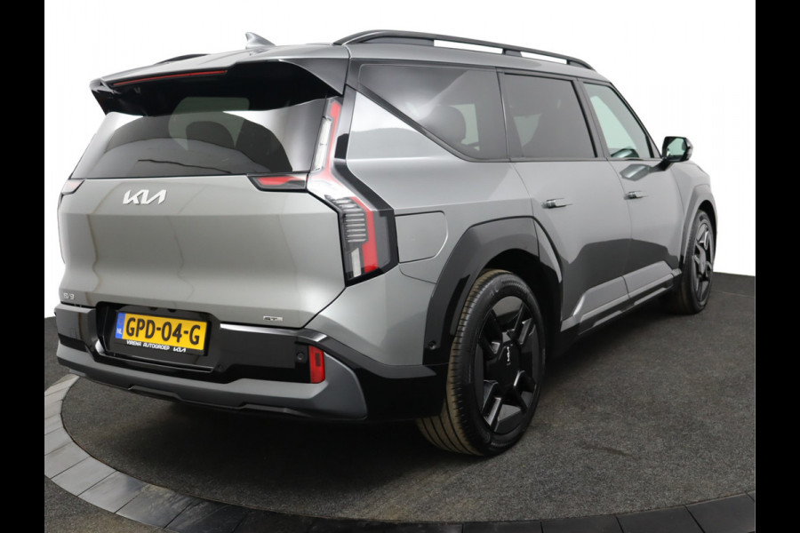 Kia EV9 GT-Line AWD 99.8 kWh - SOH 98,9% Apple Carplay/Android Auto - Cruise Control - Dodehoekdetectie - Elektrische Glazen Schuif-/Kanteldak - Navigatie - Stoel/Stuur Verwarming - Fabrieksgarantie tot 10-2031