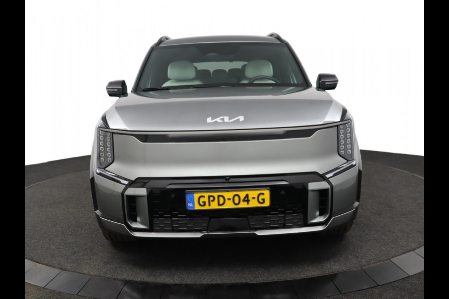 Kia EV9 GT-Line AWD 99.8 kWh - SOH 98,9% Apple Carplay/Android Auto - Cruise Control - Dodehoekdetectie - Elektrische Glazen Schuif-/Kanteldak - Navigatie - Stoel/Stuur Verwarming - Fabrieksgarantie tot 10-2031
