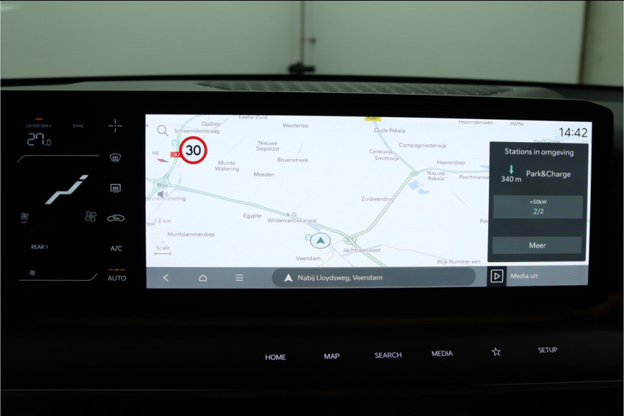 Kia EV9 GT-Line AWD 99.8 kWh - SOH 98,9% Apple Carplay/Android Auto - Cruise Control - Dodehoekdetectie - Elektrische Glazen Schuif-/Kanteldak - Navigatie - Stoel/Stuur Verwarming - Fabrieksgarantie tot 10-2031