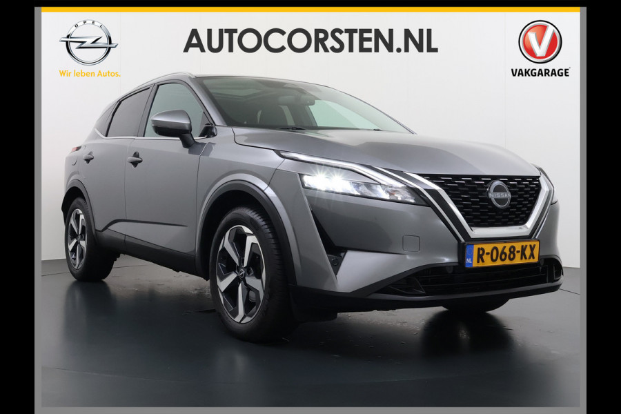 Nissan QASHQAI AUT T158PK MHEV Pano-dak 360°Camera Trekhaak N-Connecta Adaptieve Cruise Hybrid Apple Carplay Android Auto Navi Ecc Pdc DAB Lmv Led Bluetooth Privacy Glas Wifi Xtronic N-Connecta Origineel Nederlandse Auto € 45.000 nieuw