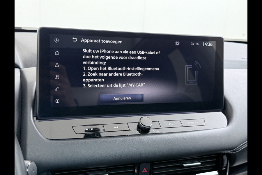 Nissan QASHQAI AUT T158PK MHEV Pano-dak 360°Camera Trekhaak N-Connecta Adaptieve Cruise Hybrid Apple Carplay Android Auto Navi Ecc Pdc DAB Lmv Led Bluetooth Privacy Glas Wifi Xtronic N-Connecta Origineel Nederlandse Auto € 45.000 nieuw
