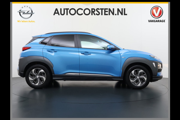 Hyundai Kona 1.6I HEV AUT-6 141pk Adap.Cruise Trekhaak HUD Camera Android Apple Carplay Navi Bordherkenning PDC Fashion Keyless Head-Up-Display Lane-Assist+ACC ESP Mild Hybride Priv.Glass Botsing waarsch syst Dodehoek-assistent