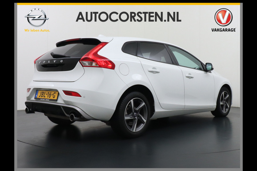 Volvo V40 2.0T Momentum Dual-Ecc Pdc 16" Licht-Regensensor Cruise Bluetooth Autonomous Emergency Braking Brake Assist System Privacy Glas Isofix  1500kg Trekvermogen! hoofdsteunen anti-whiplash Bots herkenning systeem EURO6