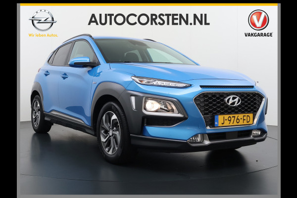 Hyundai Kona 1.6I HEV AUT-6 141pk Adap.Cruise Trekhaak HUD Camera Android Apple Carplay Navi Bordherkenning PDC Fashion Keyless Head-Up-Display Lane-Assist+ACC ESP Mild Hybride Priv.Glass Botsing waarsch syst Dodehoek-assistent