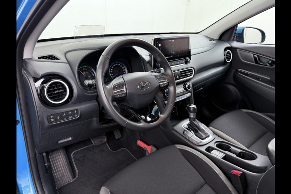 Hyundai Kona 1.6I HEV AUT-6 141pk Adap.Cruise Trekhaak HUD Camera Android Apple Carplay Navi Bordherkenning PDC Fashion Keyless Head-Up-Display Lane-Assist+ACC ESP Mild Hybride Priv.Glass Botsing waarsch syst Dodehoek-assistent