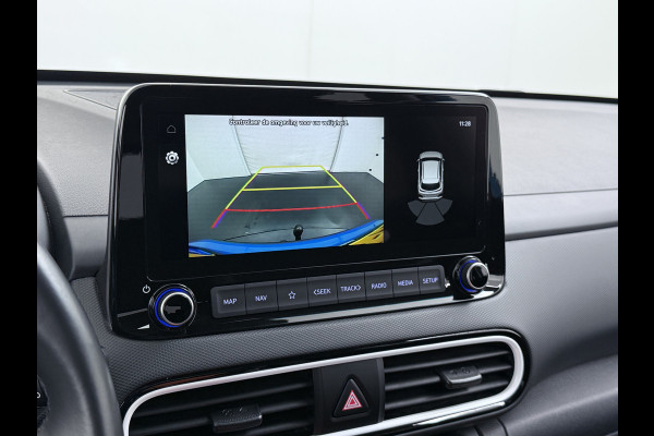 Hyundai Kona 1.6I HEV AUT-6 141pk Adap.Cruise Trekhaak HUD Camera Android Apple Carplay Navi Bordherkenning PDC Fashion Keyless Head-Up-Display Lane-Assist+ACC ESP Mild Hybride Priv.Glass Botsing waarsch syst Dodehoek-assistent