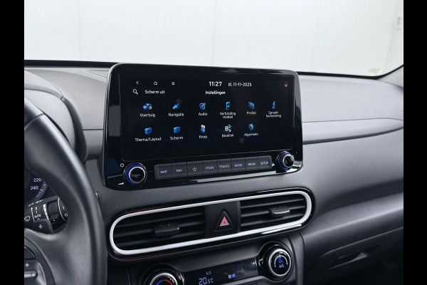 Hyundai Kona 1.6I HEV AUT-6 141pk Adap.Cruise Trekhaak HUD Camera Android Apple Carplay Navi Bordherkenning PDC Fashion Keyless Head-Up-Display Lane-Assist+ACC ESP Mild Hybride Priv.Glass Botsing waarsch syst Dodehoek-assistent