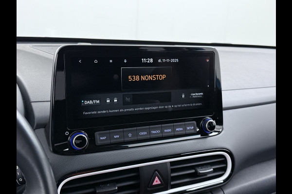 Hyundai Kona 1.6I HEV AUT-6 141pk Adap.Cruise Trekhaak HUD Camera Android Apple Carplay Navi Bordherkenning PDC Fashion Keyless Head-Up-Display Lane-Assist+ACC ESP Mild Hybride Priv.Glass Botsing waarsch syst Dodehoek-assistent