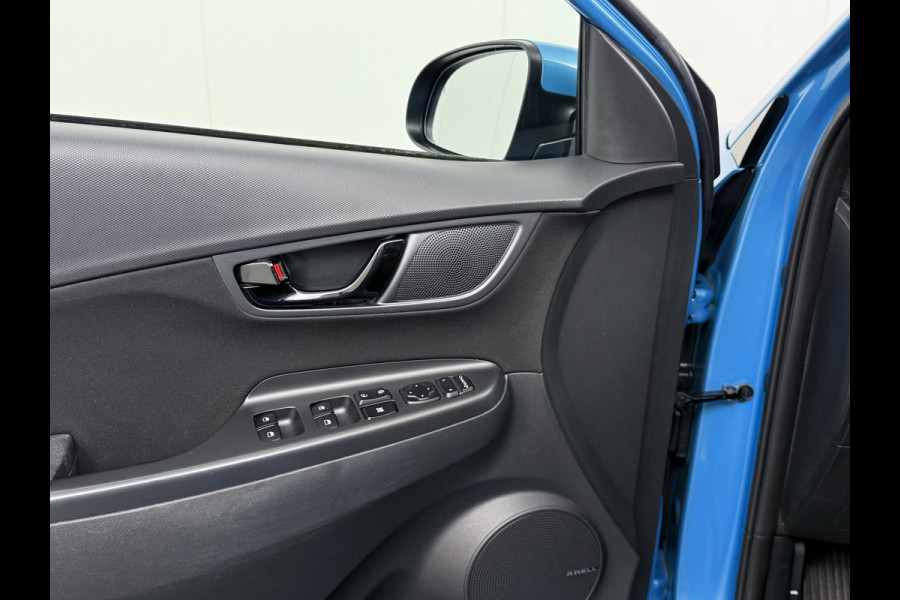 Hyundai Kona 1.6I HEV AUT-6 141pk Adap.Cruise Trekhaak HUD Camera Android Apple Carplay Navi Bordherkenning PDC Fashion Keyless Head-Up-Display Lane-Assist+ACC ESP Mild Hybride Priv.Glass Botsing waarsch syst Dodehoek-assistent