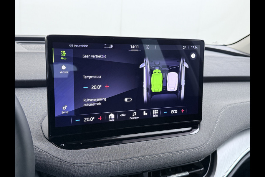 Škoda ENYAQ iV 80 Trekhaak Camera 1/2 Leer Apple Carplay Android First Edition Navi Ecc 19"lm PDC-a+v Cruise Control E-Call SOH.90% Stuurverwarming Led Isofix Keyless-Go DAB Rijstrooksensor Origineel Nederlandse Auto Nieuwprijs €49.645,-