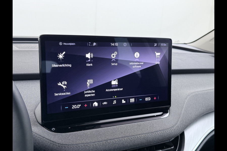 Škoda ENYAQ iV 80 Trekhaak Camera 1/2 Leer Apple Carplay Android First Edition Navi Ecc 19"lm PDC-a+v Cruise Control E-Call SOH.90% Stuurverwarming Led Isofix Keyless-Go DAB Rijstrooksensor Origineel Nederlandse Auto Nieuwprijs €49.645,-