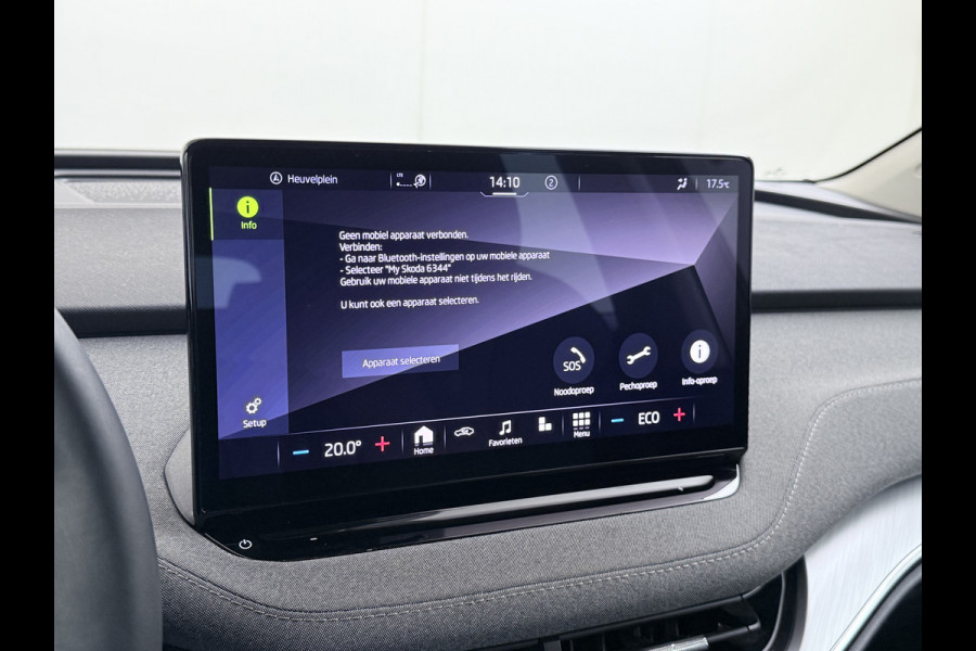 Škoda ENYAQ iV 80 Trekhaak Camera 1/2 Leer Apple Carplay Android First Edition Navi Ecc 19"lm PDC-a+v Cruise Control E-Call SOH.90% Stuurverwarming Led Isofix Keyless-Go DAB Rijstrooksensor Origineel Nederlandse Auto Nieuwprijs €49.645,-