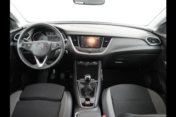 Opel Grandland X T 131pk 360Camera Navi 1/2Leer Apple/AndroidPdc Dab Ecc Tel. Isofix Mistlampen Blindspot Lane-dep. Bordherk. Usb Bluetooth CruiseControl Licht-/Zichtpakket Elek.Inkl.spiegels Elek.Ramen Led 17''LM 1.2 Turbo Business Elegance NL-auto! B- klasse EURO 6 Origin.NLse auto Volledig Dealer onderhouden laatste beurt bij 101.000km