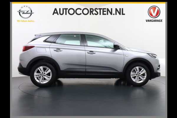 Opel Grandland X T 131pk 360Camera Navi 1/2Leer Apple/AndroidPdc Dab Ecc Tel. Isofix Mistlampen Blindspot Lane-dep. Bordherk. Usb Bluetooth CruiseControl Licht-/Zichtpakket Elek.Inkl.spiegels Elek.Ramen Led 17''LM 1.2 Turbo Business Elegance NL-auto! B- klasse EURO 6 Origin.NLse auto Volledig Dealer onderhouden laatste beurt bij 101.000km