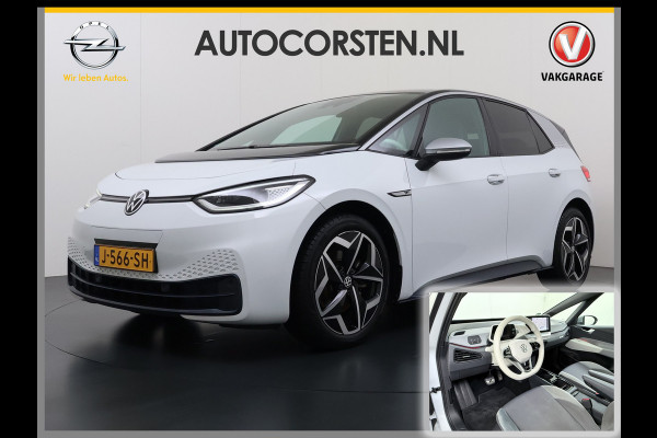 Volkswagen ID.3 First Plus 58kWh Apple Carplay Android Auto Adap.Cruise 19"lm Navi Camera Pdc Stoel+Stuurverwarming Keyless Advanced Matrix Led Led-a.licht Dynamisch Lmv Isofix DAB Privacy Glas Rijstrooksensor soh 86% 1e Eigenaar Origineel Nederlandse Auto Nieuwprijs €43.675,-