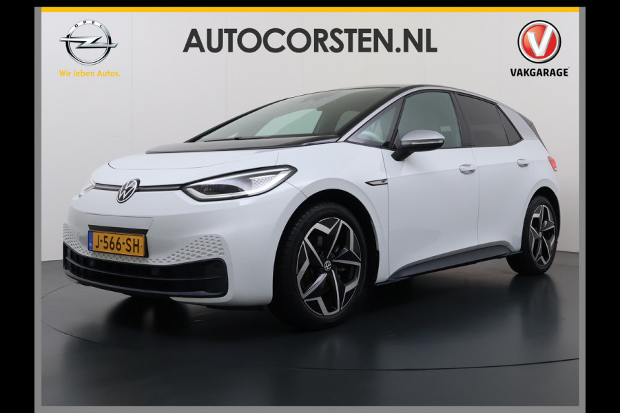 Volkswagen ID.3 First Plus 58kWh Apple Carplay Android Auto Adap.Cruise 19"lm Navi Camera Pdc Stoel+Stuurverwarming Keyless Advanced Matrix Led Led-a.licht Dynamisch Lmv Isofix DAB Privacy Glas Rijstrooksensor soh 86% 1e Eigenaar Origineel Nederlandse Auto Nieuwprijs €43.675,-
