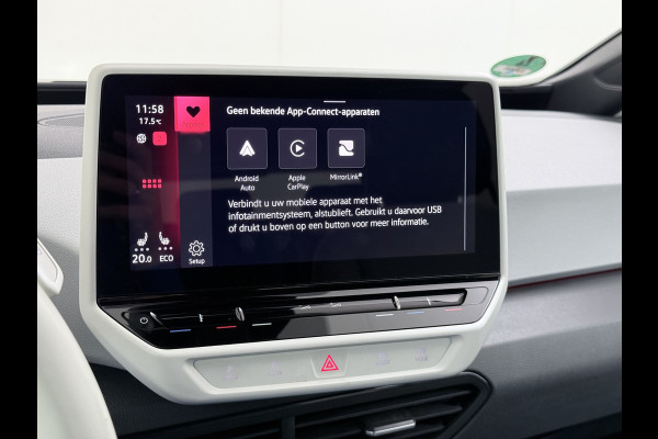 Volkswagen ID.3 First Plus 58kWh Apple Carplay Android Auto Adap.Cruise 19"lm Navi Camera Pdc Stoel+Stuurverwarming Keyless Advanced Matrix Led Led-a.licht Dynamisch Lmv Isofix DAB Privacy Glas Rijstrooksensor soh 86% 1e Eigenaar Origineel Nederlandse Auto Nieuwprijs €43.675,-