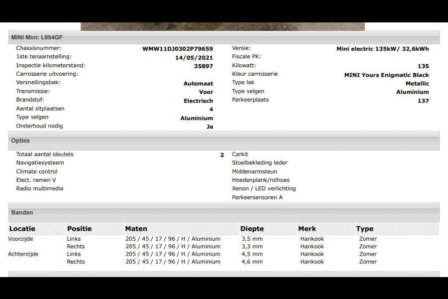 MINI Mini Electric S MINI Yours 135KW / 33 kWh Comfort plus / Driving Ass. / Leder / Navigatie / Pdc+Camera / Harman Kardon / 100% Elektrisch, 100% Stijlvol / Apk 05-2027
