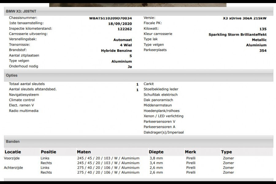 BMW X3 xDrive30e eDrive Edition Panoramadak / Trekhaak / Leder-Sport / Pdc+Camera / Stoel-Stuurverwarming / Harman Kardon / NL auto / Apk 09-2026