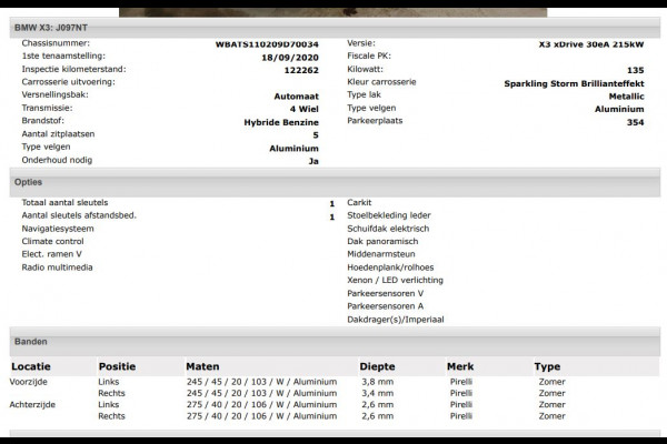 BMW X3 xDrive30e eDrive Edition Panoramadak / Trekhaak / Leder-Sport / Pdc+Camera / Stoel-Stuurverwarming / Harman Kardon / NL auto / Apk 09-2026