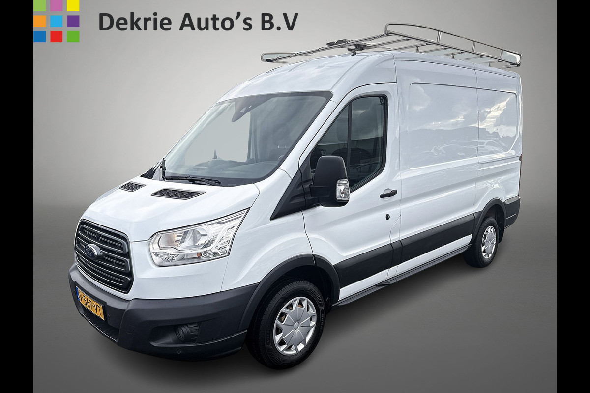 Ford Transit 310 2.0 TDCI Euro6 L2H2 / 3Pers. / *Ideaal voor Camper* / Imperial & Ladder / Airco / Trekhaak / Pdc.V+A / Navigatie / Distr.vv.bij 60.400 km / Apk 04-2026