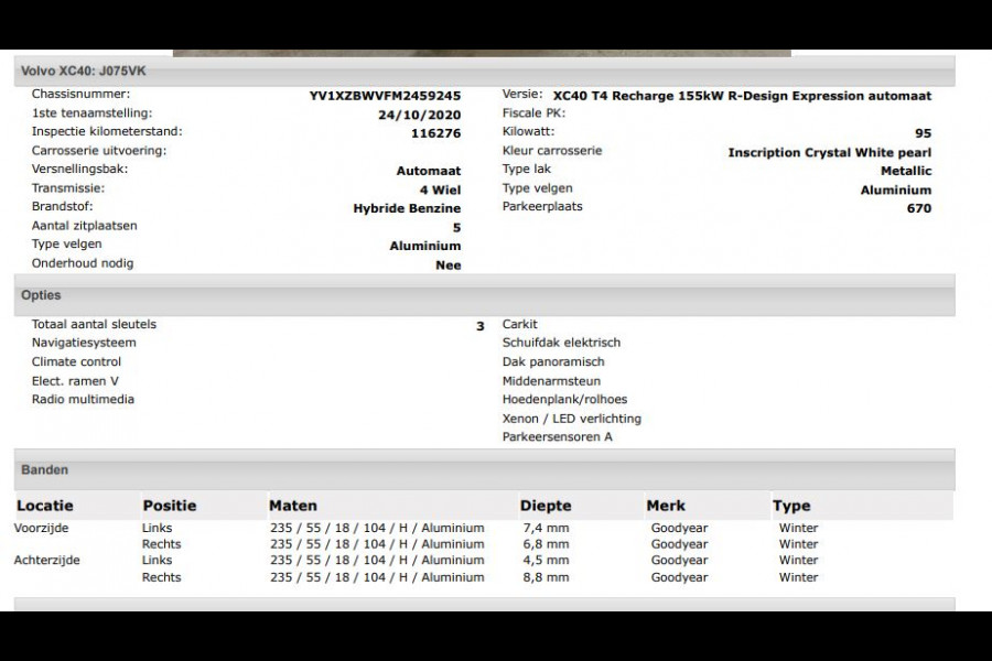 Volvo XC40 T4 Hybride SOH 98% R-Design Expression / Panoramadak / Navigatie / Xenon / Pdc. / Airco-ecc./ Radio multimedia / Apk 10-2026