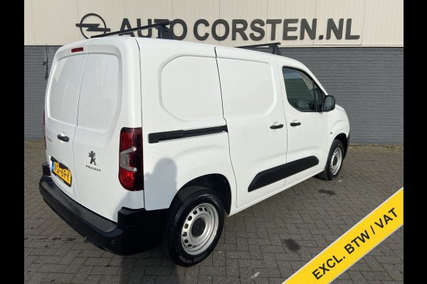 Peugeot Partner 1.5HDI 3-Pers.Carplay Navi* EURO6 Airco Mirror-Link Cruise Control Pdc Bluetooth Pro Betonplex vloer Wandbetimmering Schuifdeur Achterdeuren Origineel Nederlandse Auto