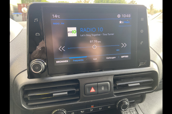 Peugeot Partner 1.5HDI 3-Pers.Carplay Navi* EURO6 Airco Mirror-Link Cruise Control Pdc Bluetooth Pro Betonplex vloer Wandbetimmering Schuifdeur Achterdeuren Origineel Nederlandse Auto